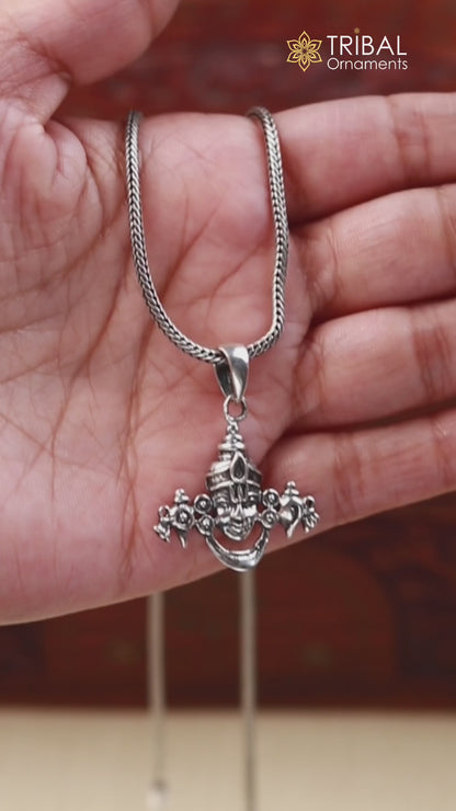 925 sterling silver Lord tirupati balaji venketshwara pendant unisex gifting NSP689/ps11