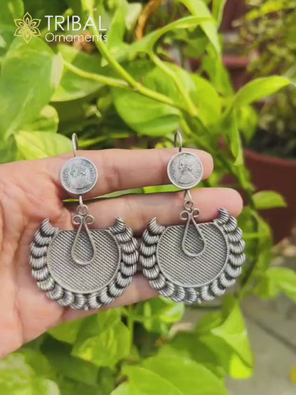 925 sterling silver vintage style traditional jumka earring s1362