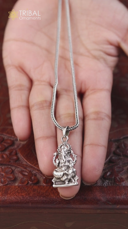 925 sterling silver goddess Ganesha Pendant amazing stunning gifting jewelry ssp431
