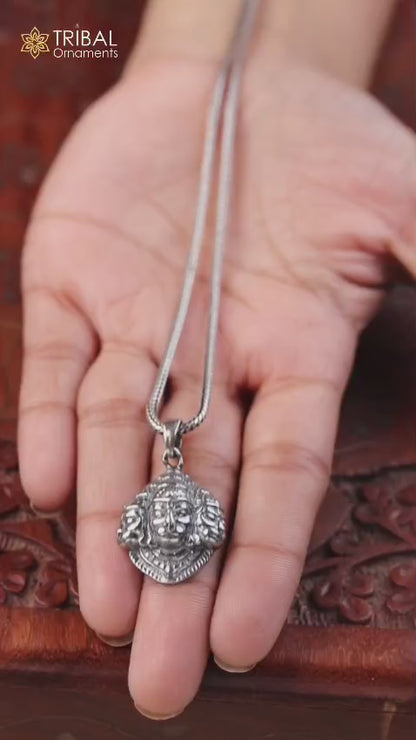 92.5 sterling silver idol teen mukhi Hanuman pendant amazing gifting jewelry ssp994