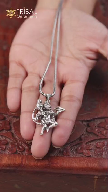925 sterling silver Lord Hanuman/BajaranBali Pendant, amazing stunning unisex gifting jewelry ssp433