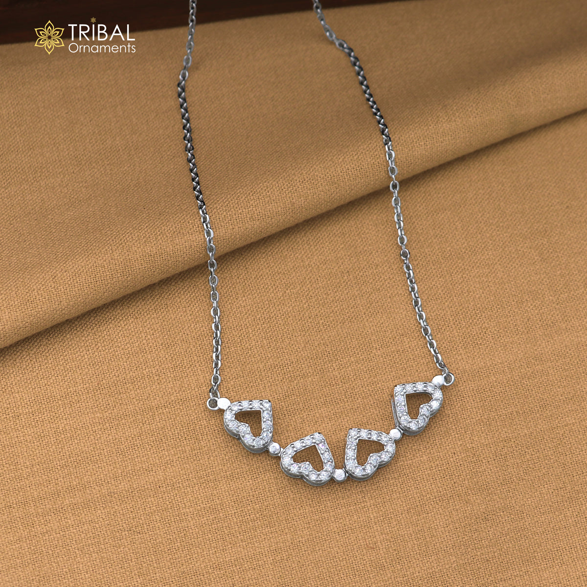 925 sterling silver zircon stone heart shape stylish necklace ms161
