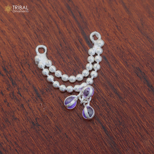 925 sterling silver 2 line beaded chain necklace for Lord Krishna Laddu Gopala jewelry set828