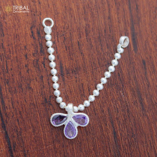 925 sterling silver beaded chain necklace for Lord Krishna Laddu Gopala jewelry set837