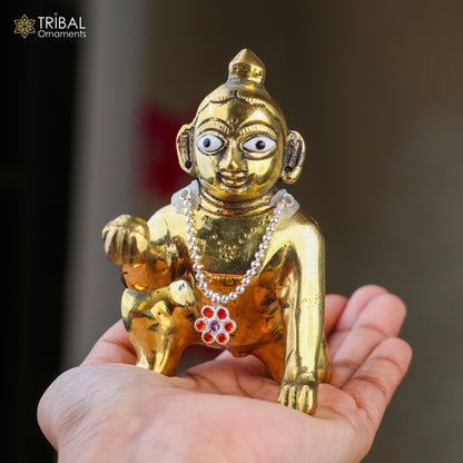 925 sterling silver beaded chain necklace for Lord Krishna Laddu Gopala jewelry set840