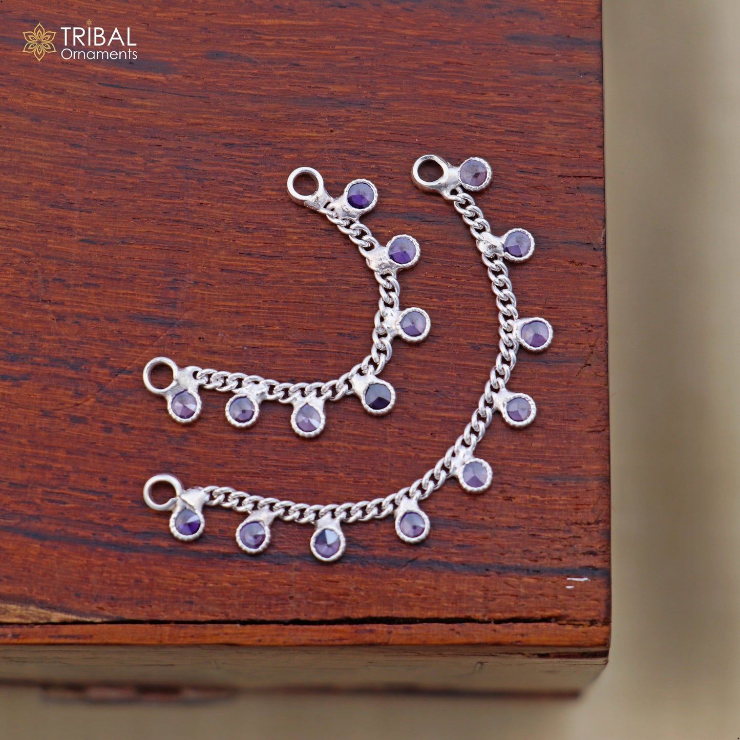 Sterling silver Lord Krishna necklace and waist belt jewelry set with Laddu Gopala motifs, crafted by TRIBAL ORNAMENTS.