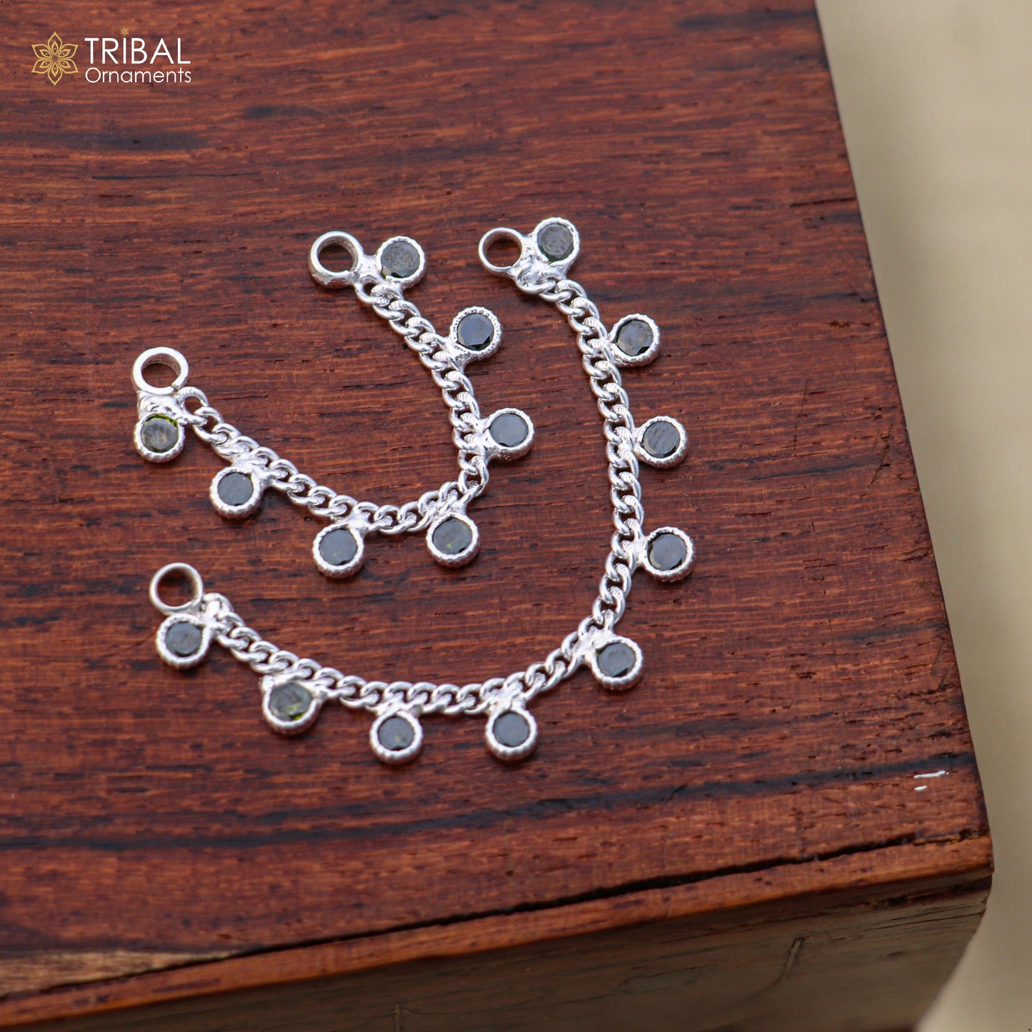 925 sterling silver Lord Krishna necklace and waist belt jewelry set with intricate Laddu Gopala design by TRIBAL ORNAMENTS.