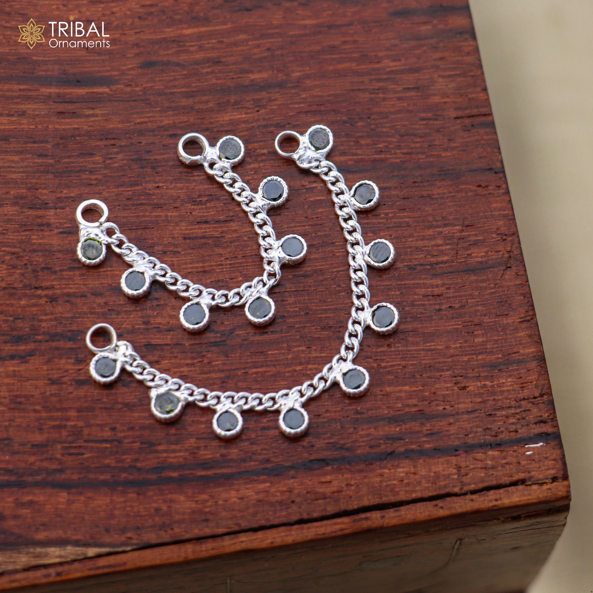 925 sterling silver Lord Krishna necklace and waist belt jewelry set with intricate Laddu Gopala design by TRIBAL ORNAMENTS.
