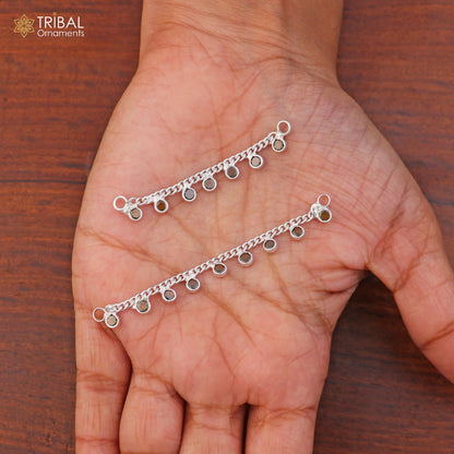 925 sterling silver Lord Krishna necklace and waist belt jewelry set with intricate Laddu Gopala design by TRIBAL ORNAMENTS