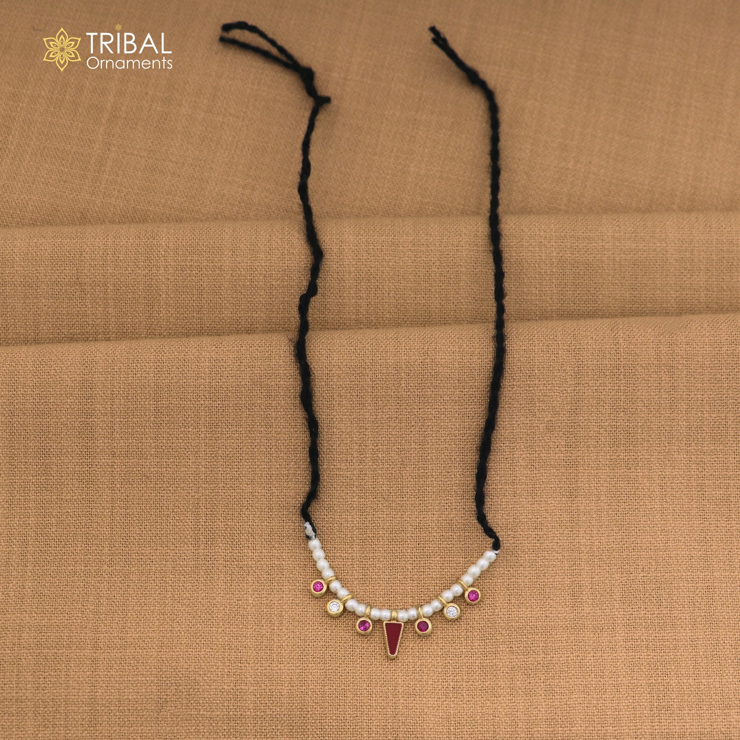 925 sterling silver pearl style pink stone necklace for idols or god statues gold polished jewelry set862