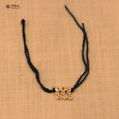 925 sterling silver orange stone necklace for idols or god statues gold polished jewelry set879