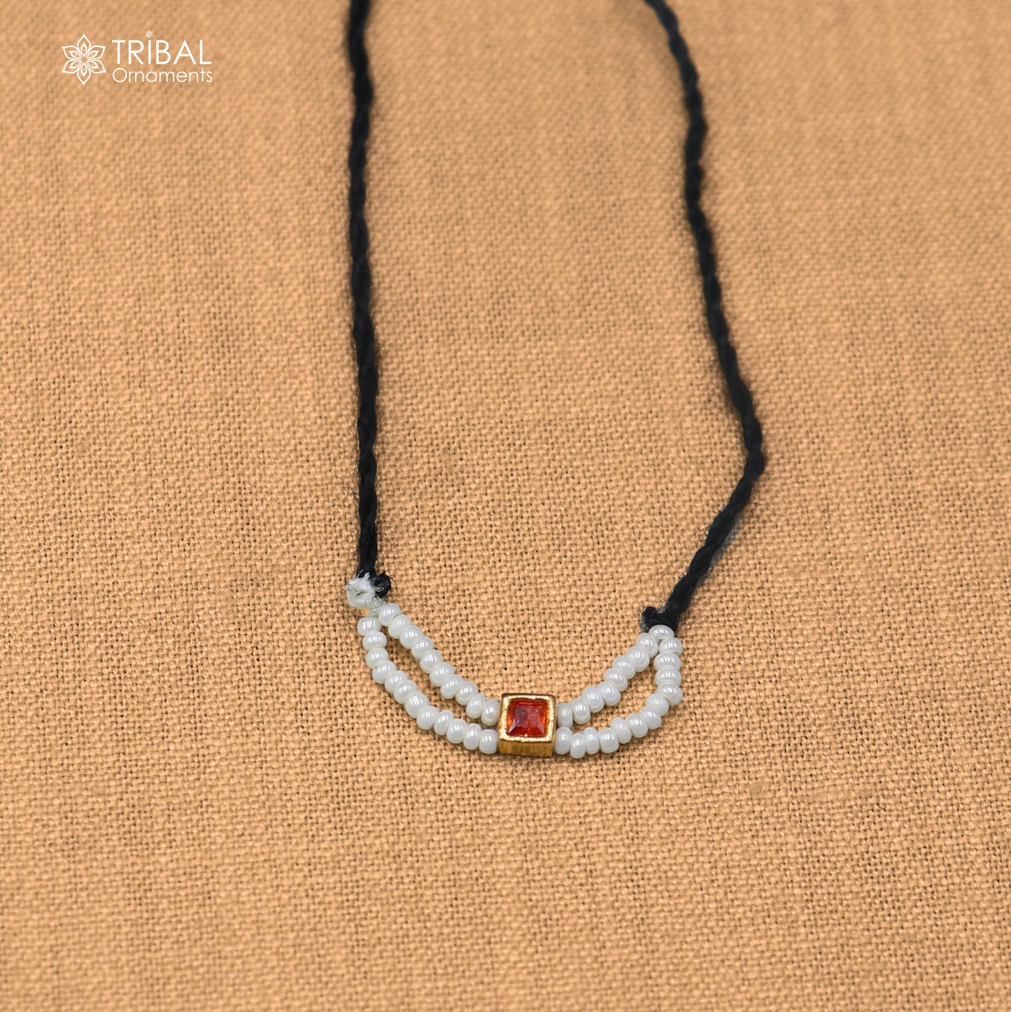 925 sterling silver pearl and red stone necklace for idols or god statues gold polished jewelry set880