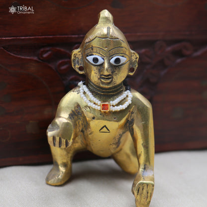 925 sterling silver pearl and red stone necklace for idols or god statues gold polished jewelry set880