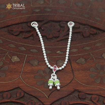 925 sterling silver beaded chain necklace for Lord Krishna Laddu Gopala jewelry set889
