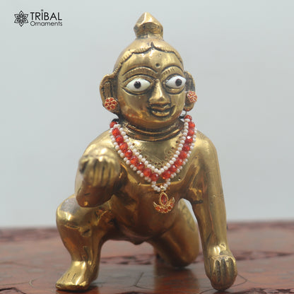 925 sterling silver pearl and red stone necklace for idols or god statues gold polished jewelry set893