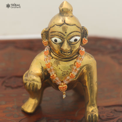 925 sterling silver orange stone necklace for idols or god statues gold polished jewelry set899