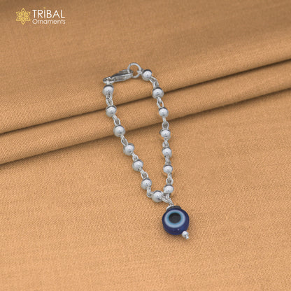 925 sterling silver beaded chain evil eye necklace for Lord Krishna Laddu Gopala jewelry set909