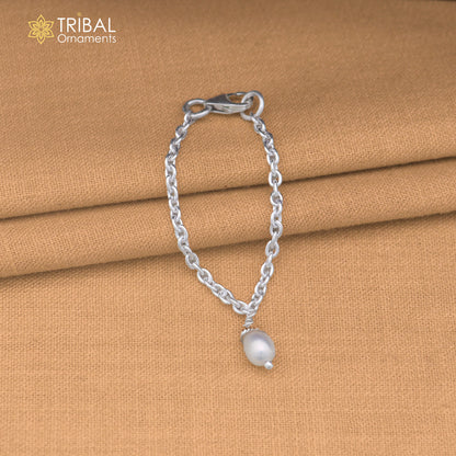925 sterling silver link chain pearl beads necklace for Lord Krishna Laddu Gopala jewelry set910