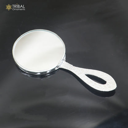 925 sterling silver fabulous style mirror frame, amazing royal brides gifting article from india  sf38