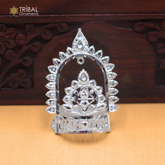 925 sterling silver vintage design krishan Mukut amazing goddess crown home temple art sm63