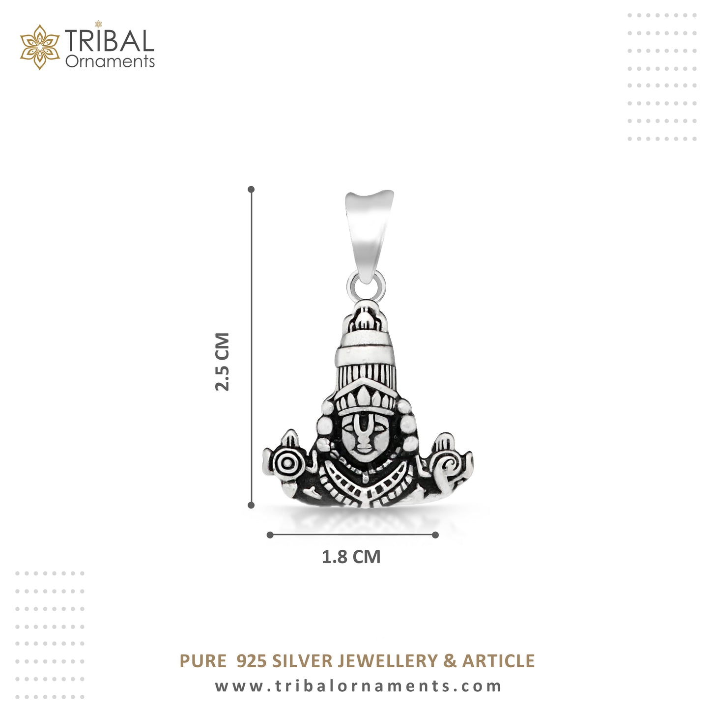 925 sterling silver vintage stylish Hindu idol tirupati balaji and Laxmi Pendant, amazing design Krishna pendant gifting jewelry ssp1597