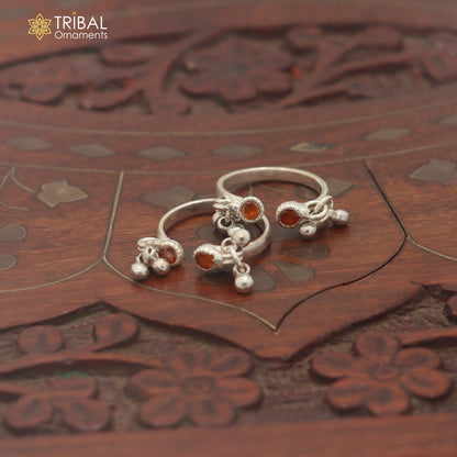 925 sterling silver plain stone design laddu Gopala bangle kada traditional Krishna jewelry su1461