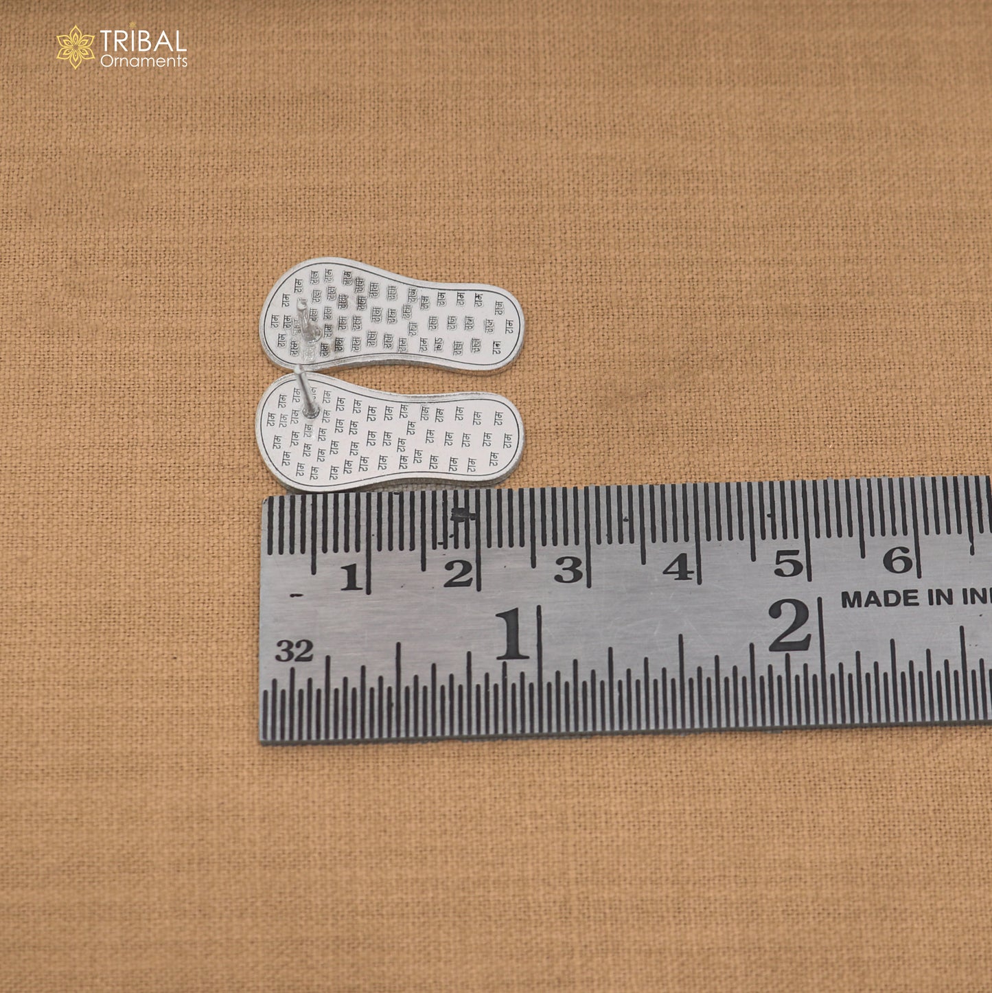 925 sterling silver Charan paduka or slippers for idol krishna or Vishnu Narayana puja art su1466