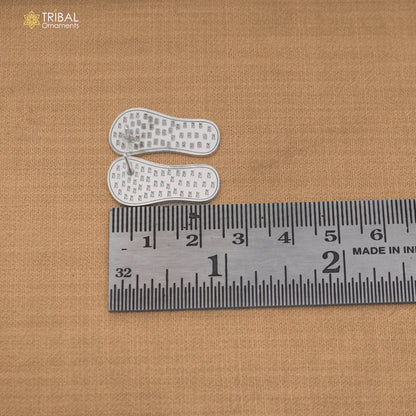 925 sterling silver Charan paduka or slippers for idol krishna or Vishnu Narayana puja art su1466