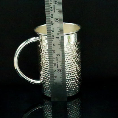 925 pure sterling silver water milk cup silver baby food flask, silver utensils gift sv0012