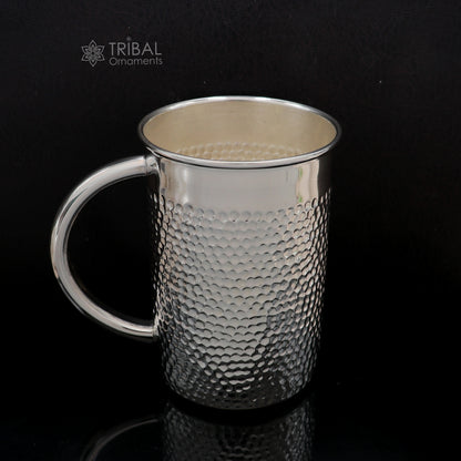 925 pure sterling silver water milk cup silver baby food flask, silver utensils gift sv0012