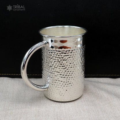 925 pure sterling silver water milk cup silver baby food flask, silver utensils gift sv0012