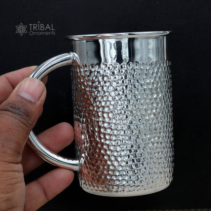 925 pure sterling silver water milk cup silver baby food flask, silver utensils gift sv0012