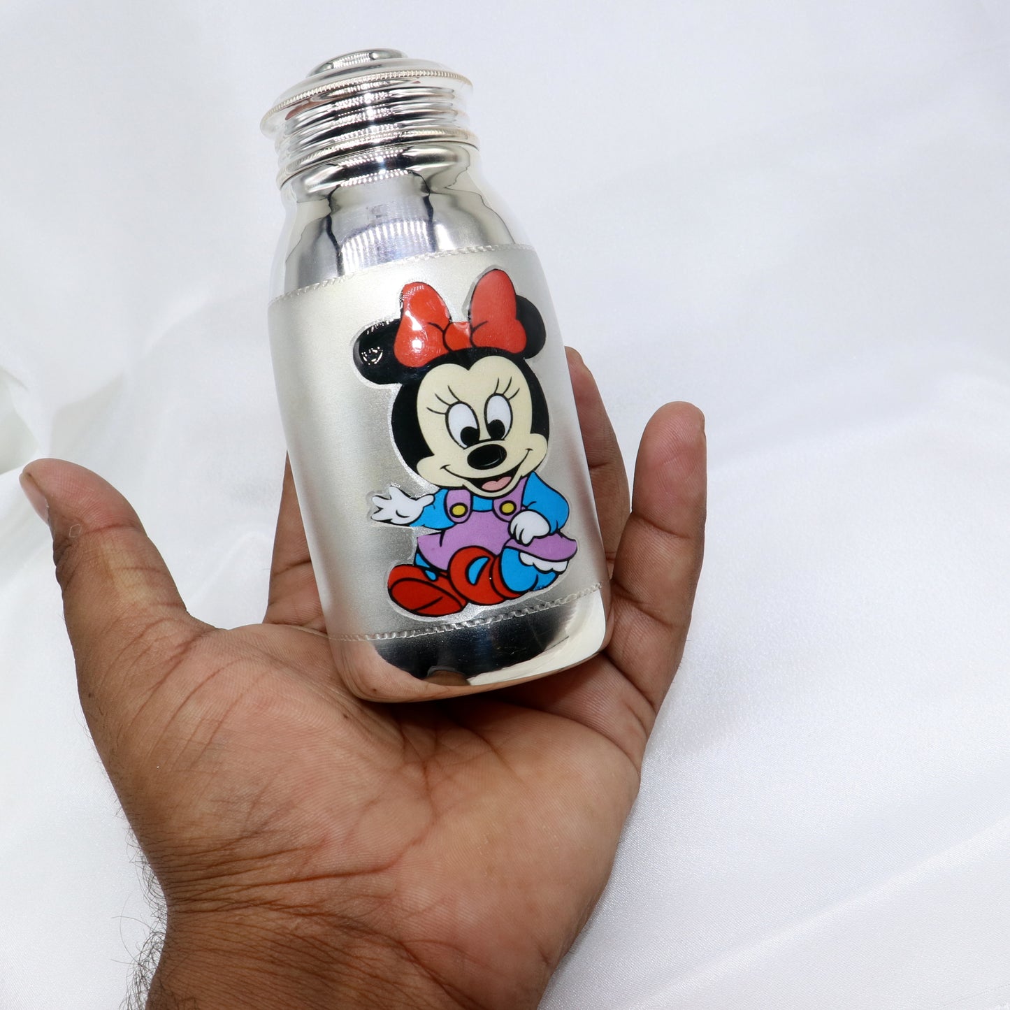 925 Sterling silver baby feeder milk bottle/ baby water bottle/ best kids gifting article sv297