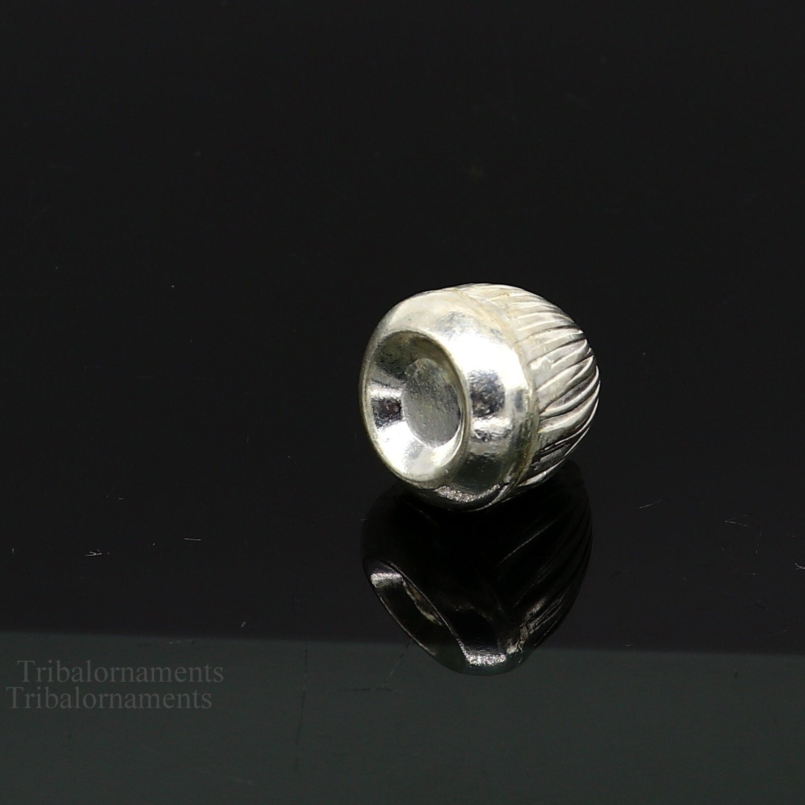 Sterling silver handmade Betal palm tree seed Supari for puja, tribal ornaments, silver betel worshipping art utensil.