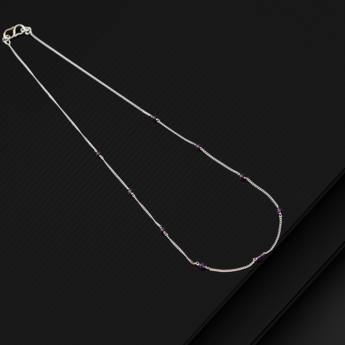 Pure 925 sterling silver pearl beads chain necklace, vintage antique style Mangalsutra necklace ms 104 - TRIBAL ORNAMENTS