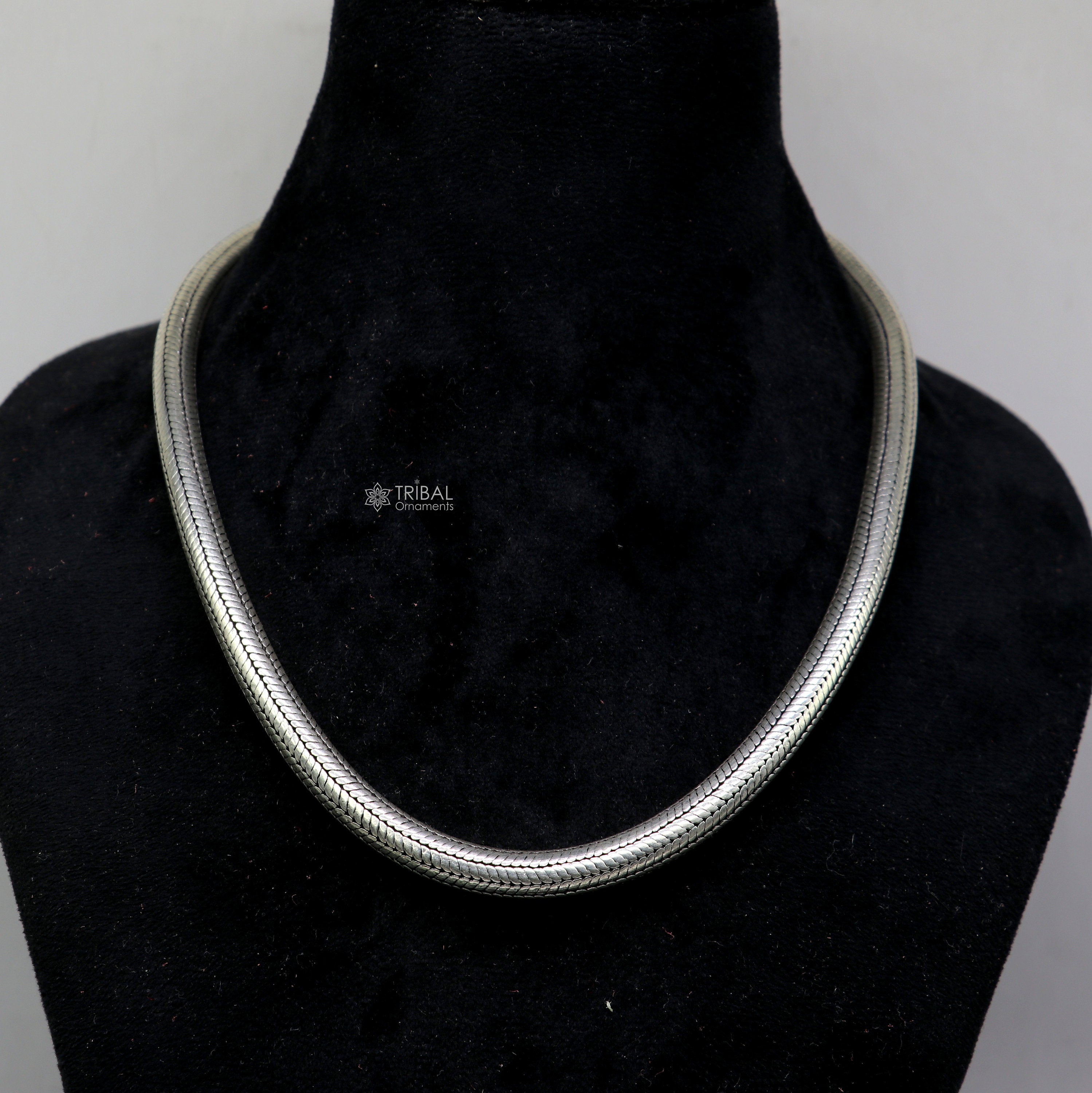 8mm solid 925 sterling silver snake chain, pendant chain Amazing