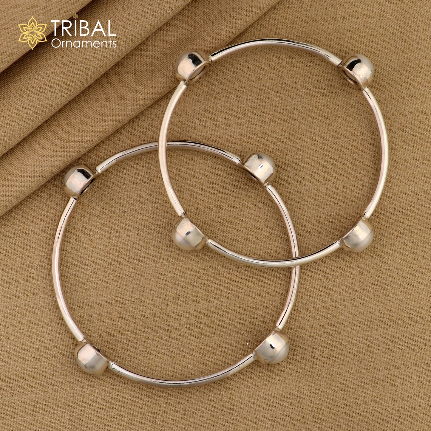 925 sterling silver plain bangle bracelet with gorgeous natural pearl stone floral design bangles girl's jewelry ba128 - TRIBAL ORNAMENTS