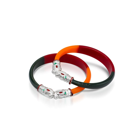 925 sterling silver amazing Vintage Gajmukhi elephant face design bangle bracelet cultural trendy jewelry Rajasthani jewelry nba424 - TRIBAL ORNAMENTS