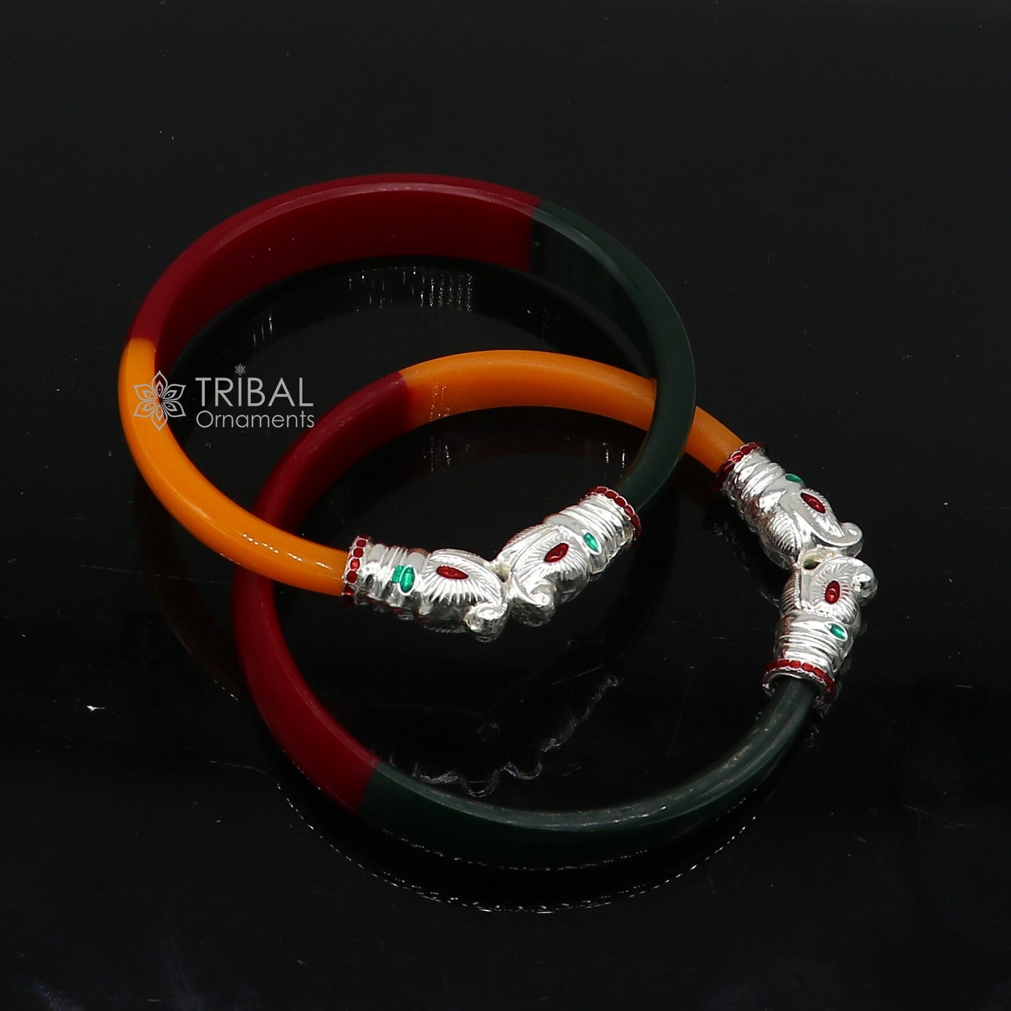 925 sterling silver amazing Vintage Gajmukhi elephant face design bangle bracelet cultural trendy jewelry Rajasthani jewelry nba424 - TRIBAL ORNAMENTS