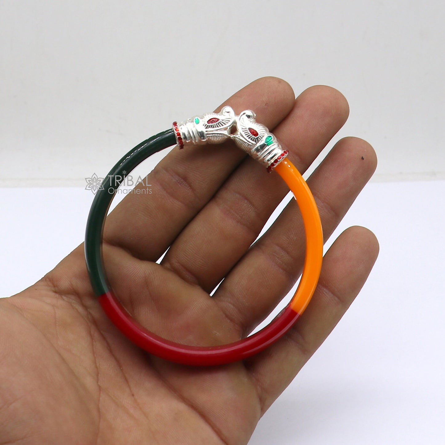 925 sterling silver amazing Vintage Gajmukhi elephant face design bangle bracelet cultural trendy jewelry Rajasthani jewelry nba424 - TRIBAL ORNAMENTS