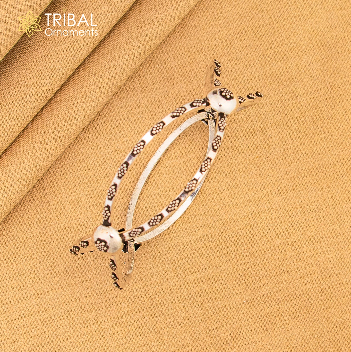 925 sterling silver bangle bracelet kada gorgeous customized belly dance jewelry ba140 - TRIBAL ORNAMENTS