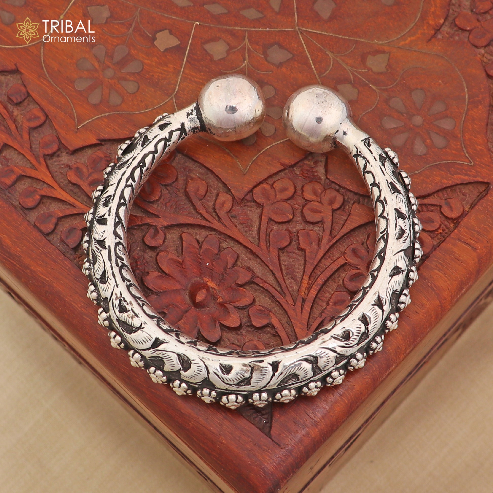 925 sterling silver vintage design customize chitai work cuff bracelet bangle kada jewelry nsk962 - TRIBAL ORNAMENTS