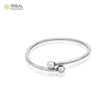 925 sterling silver handmade Ball design stylish kada bangle bracelet tribal jewelry nsk862 - TRIBAL ORNAMENTS