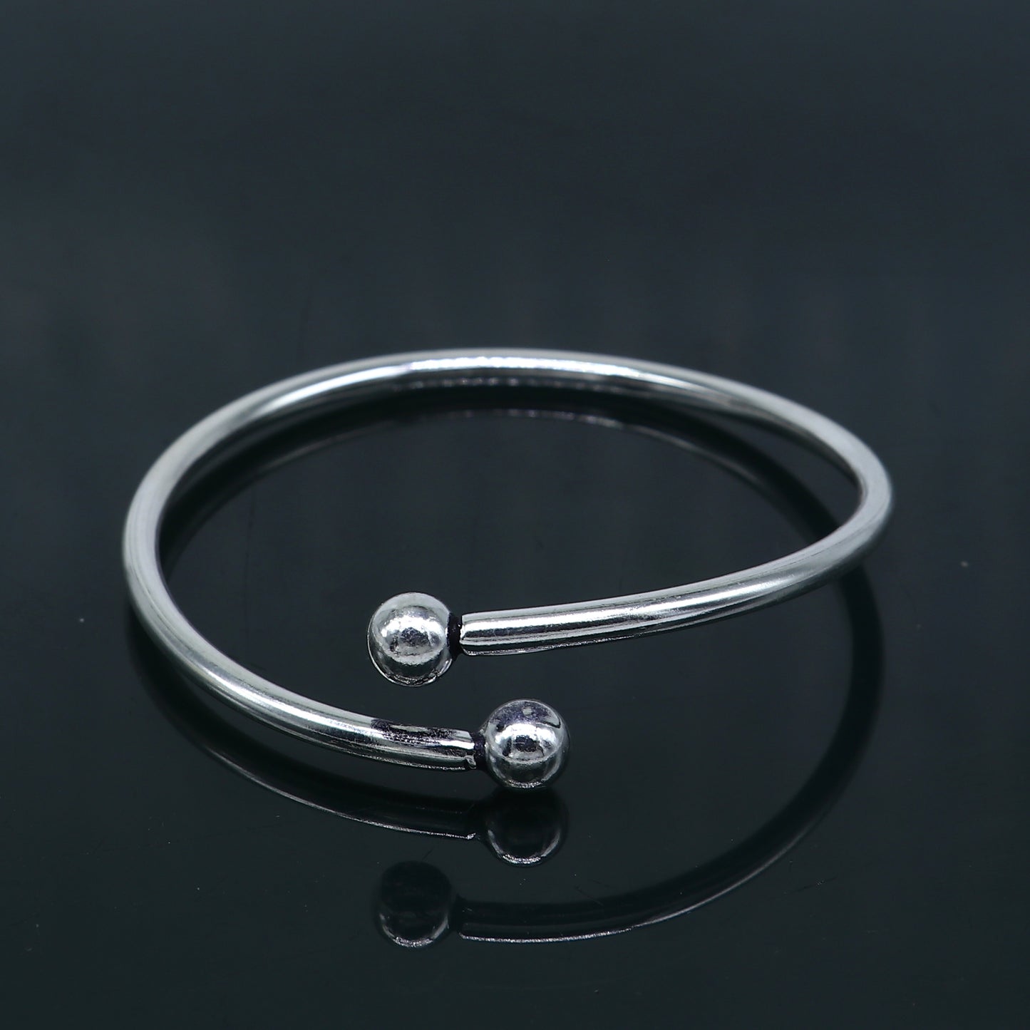 925 sterling silver handmade Ball design stylish kada bangle bracelet tribal jewelry nsk862 - TRIBAL ORNAMENTS