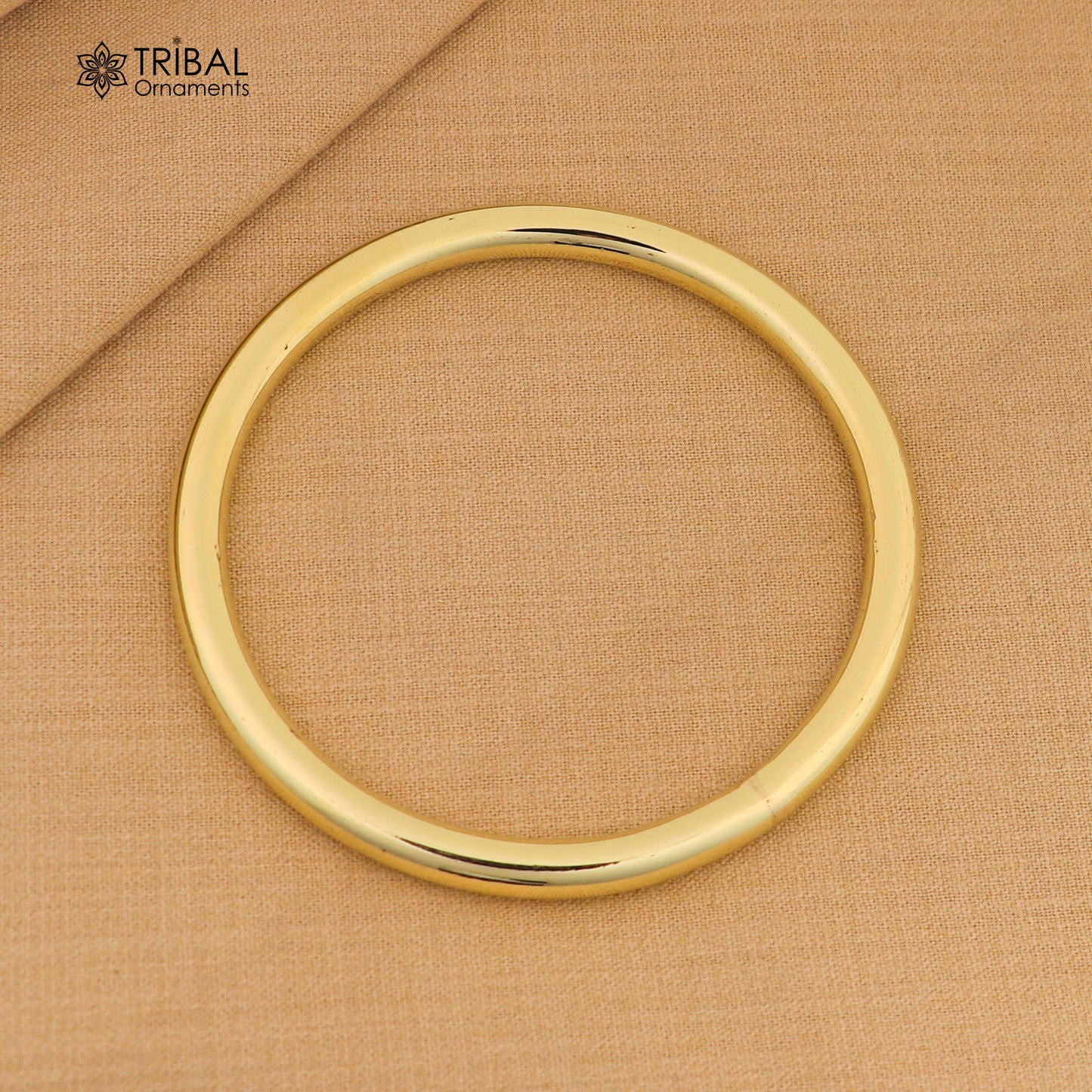 Ashtdhatu kada round tube style customized plain bangle  kada unisex jewelry  nsk938 - TRIBAL ORNAMENTS