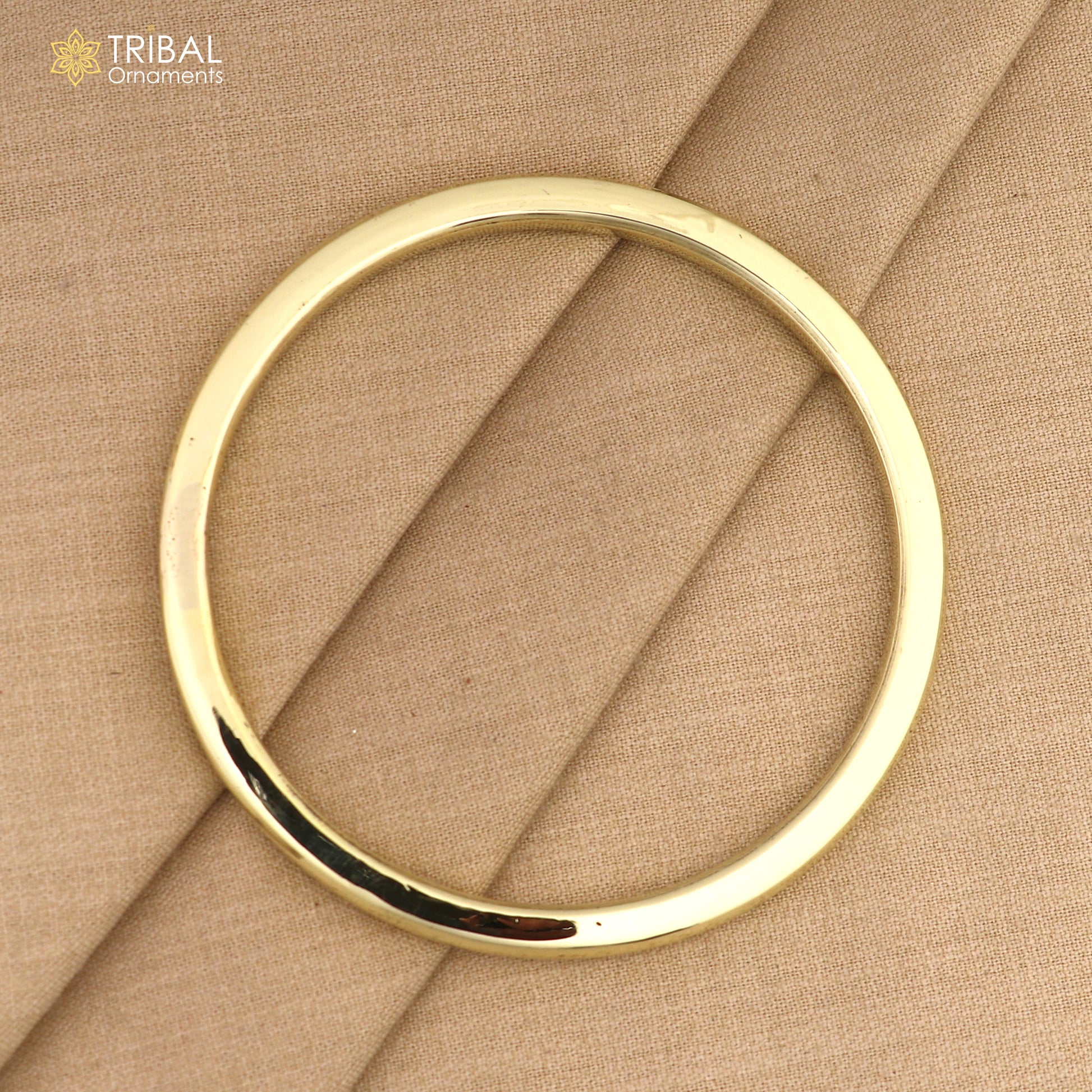 Ashtdhatu kada round tube design customized plain shiny bangle kada unisex jewelry nsk941 - TRIBAL ORNAMENTS