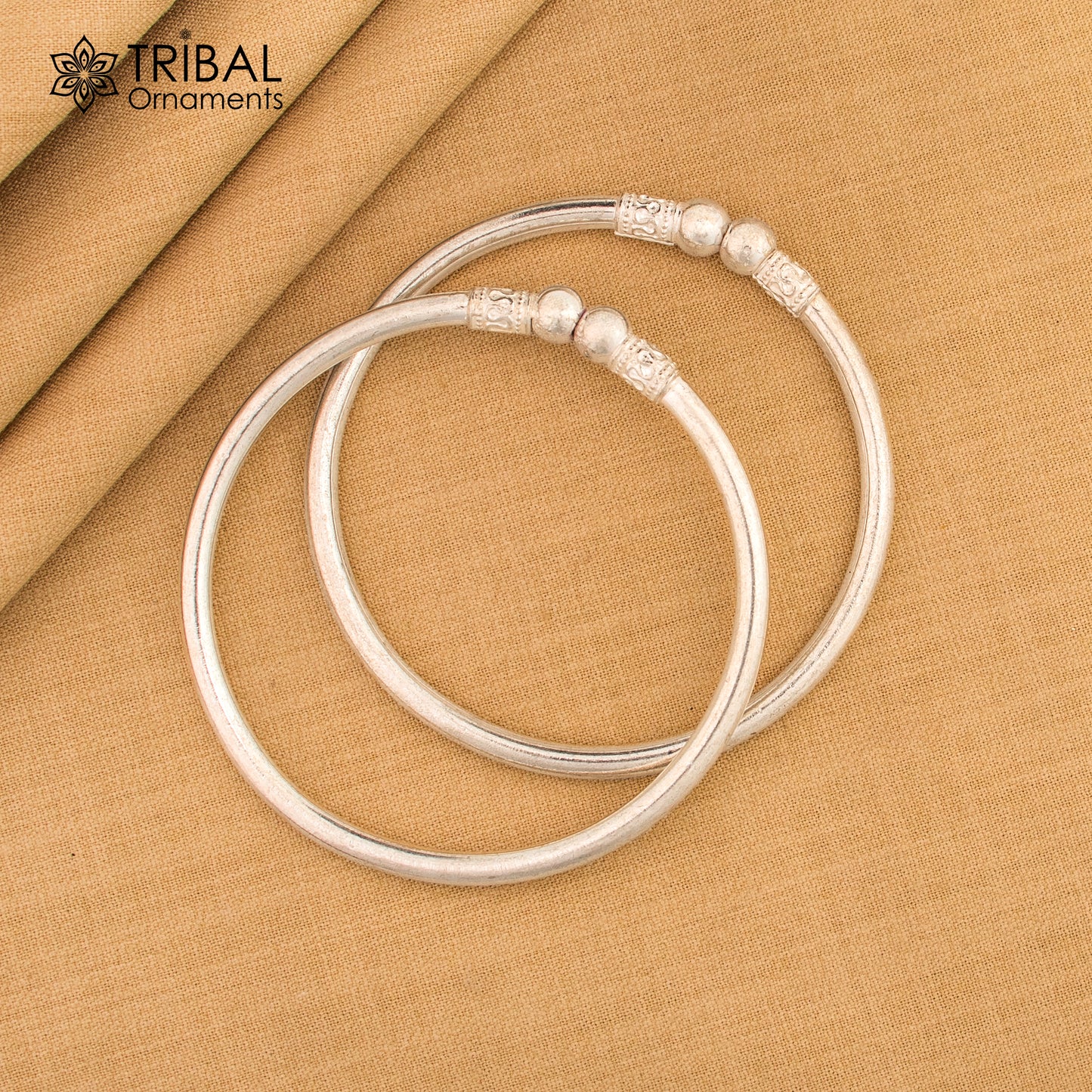 925 sterling silver  plain stylish kada bangle bracelet tribal jewelry nsk858 - TRIBAL ORNAMENTS