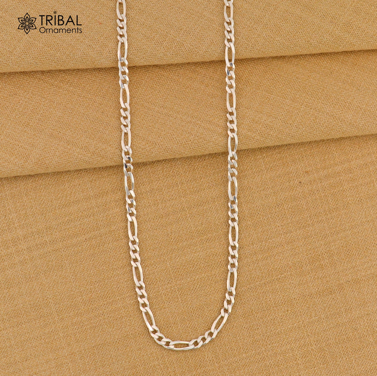 20" or 24" 925 sterling silver 2.5mm solid figaro chains for all outfit delicate unisex jewlery ch235 - TRIBAL ORNAMENTS