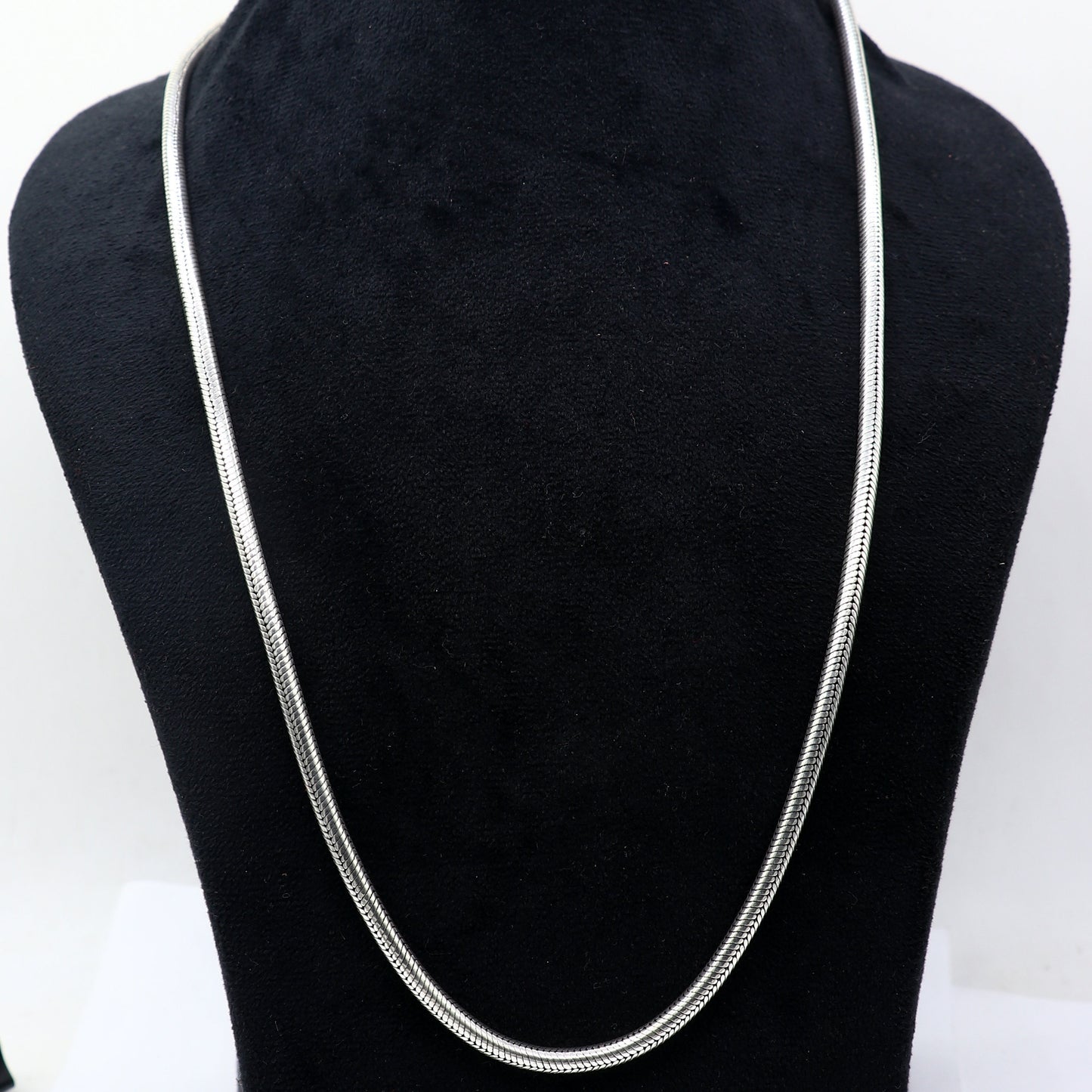 4.2 mm 20" to 30" long chain 925 sterling silver handmade snake chain pendant chain, necklace chain, silver trendy chain ch599 - TRIBAL ORNAMENTS