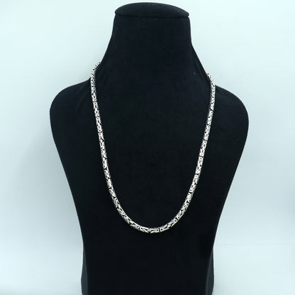 925 Silver Byzantine chain by Tribal Ornaments with vintage design, handcrafted tribal belly dance jewelry from India.